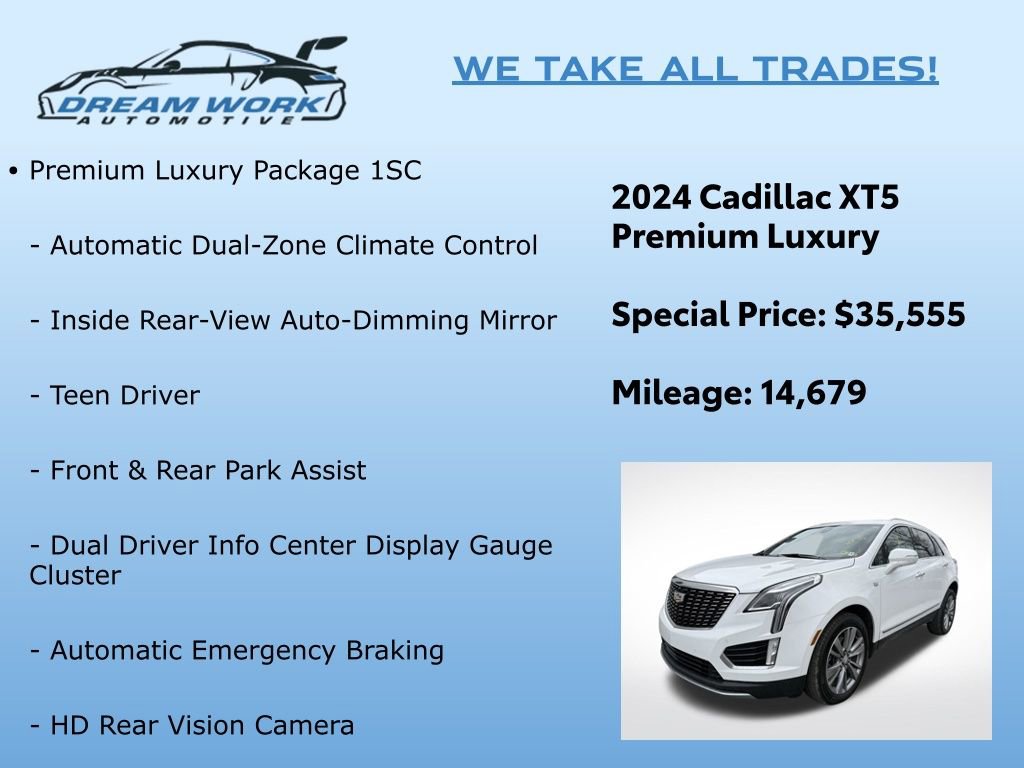 Used 2024 Cadillac XT5 Premium Luxury image 2