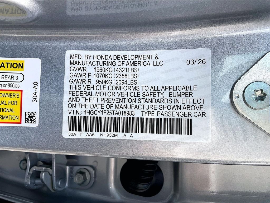 New 2026 Honda Accord LX image 17