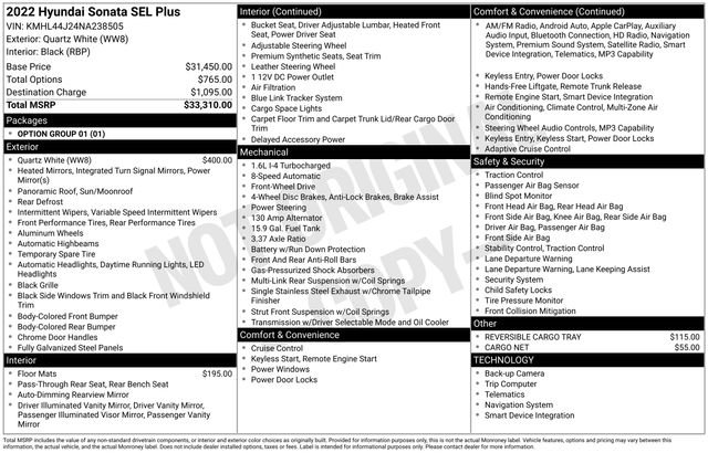 Used 2022 Hyundai Sonata SEL Plus image 7