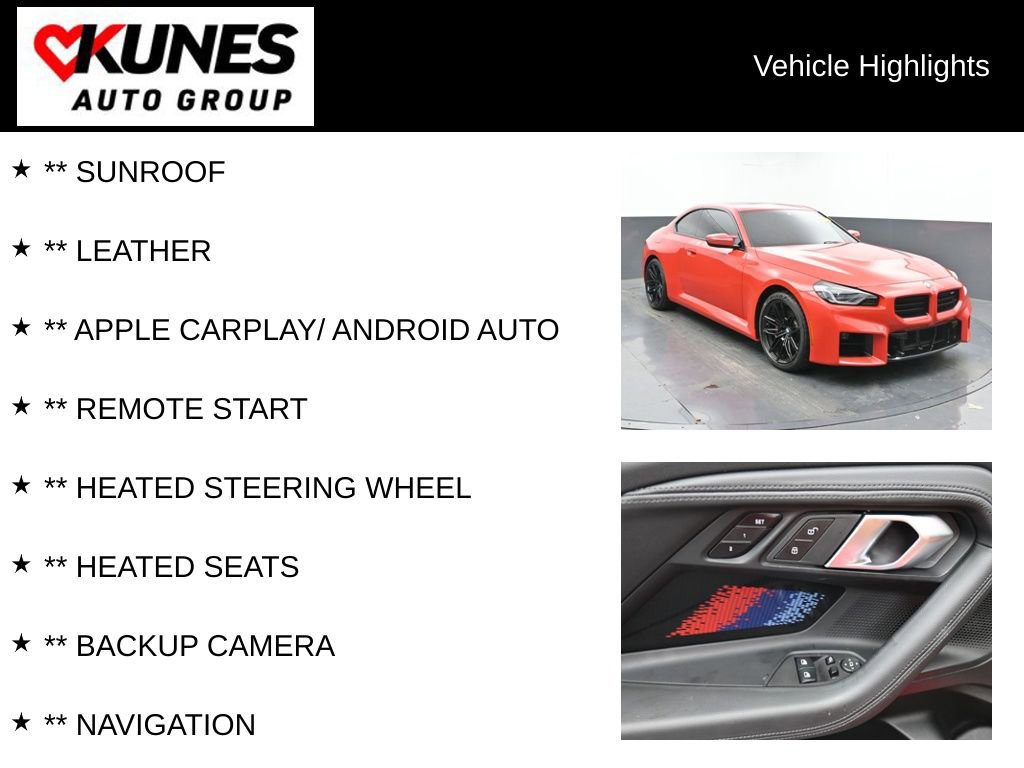 Used 2024 BMW M2 w/ Lighting Package image 2