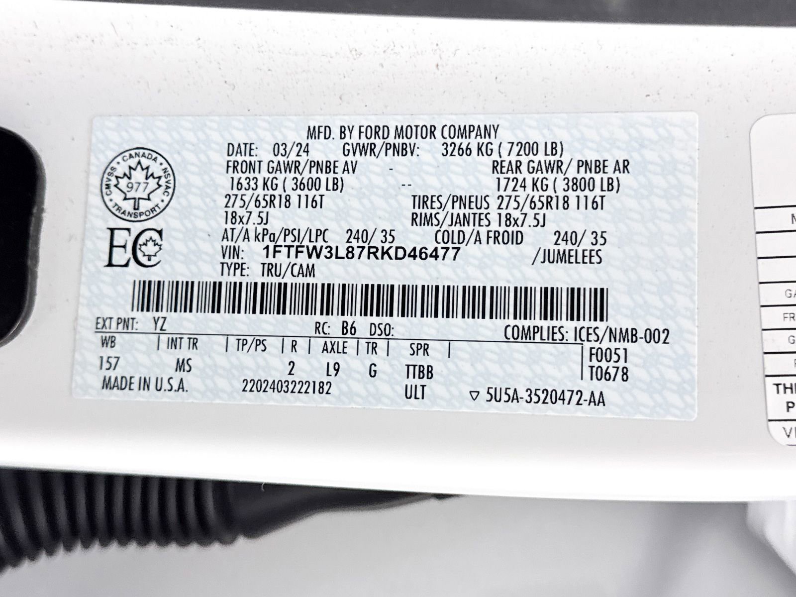 Used 2024 Ford F150 XLT w/ FX4 Off-Road Package image 36