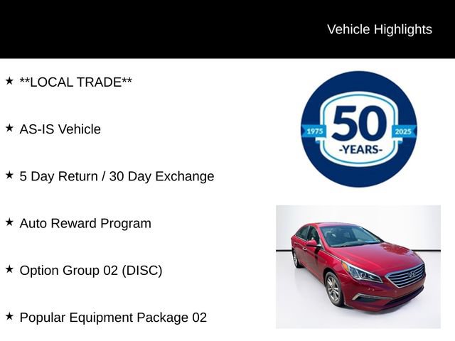 Used 2015 Hyundai Sonata SE w/ Option Group 02 FWD image 6