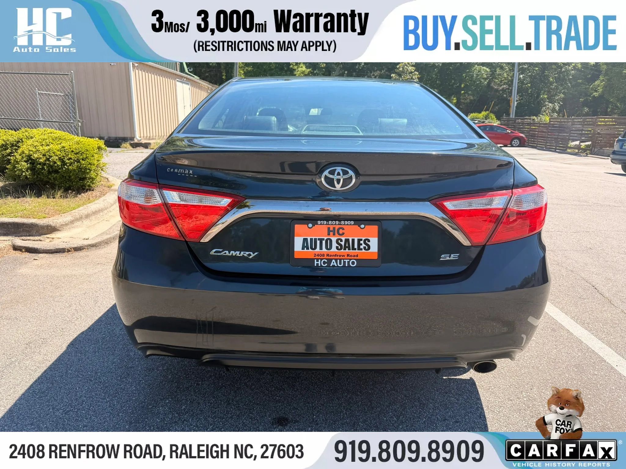 Used 2016 Toyota Camry SE FWD image 4