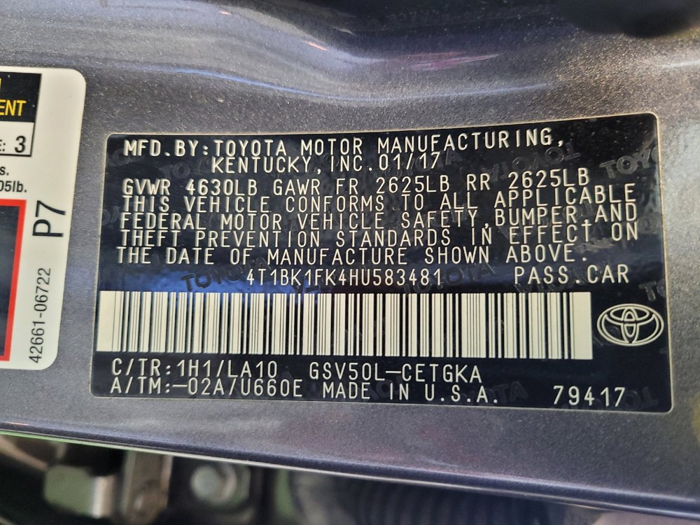 Used 2017 Toyota Camry XLE FWD image 33