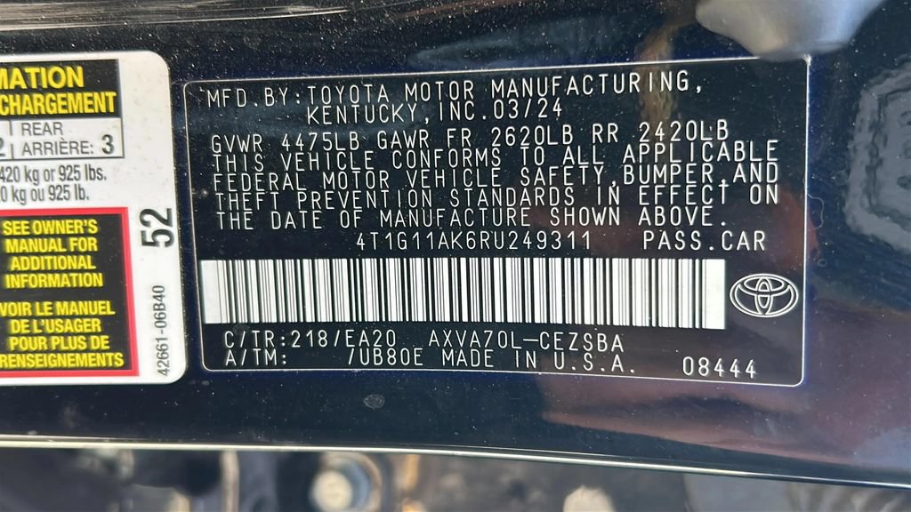 Used 2024 Toyota Camry SE FWD image 24