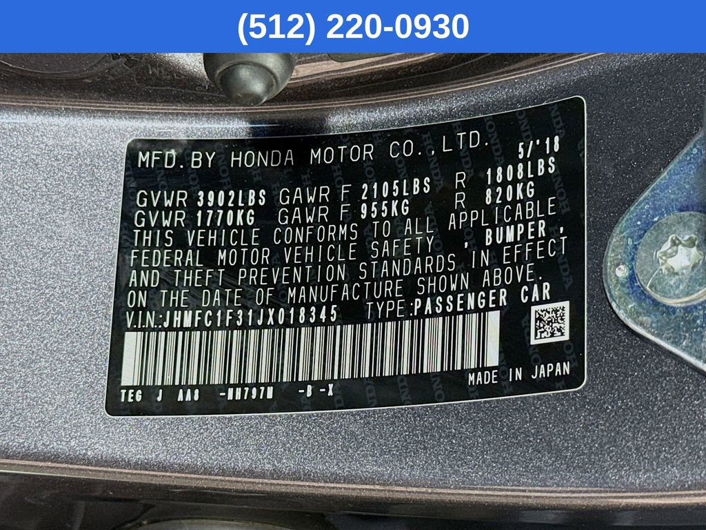 Used 2018 Honda Civic EX-T image 40