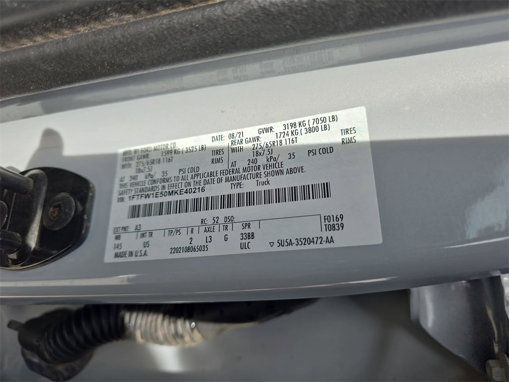 Used 2021 Ford F150 XLT w/ Equipment Group 302A High image 35