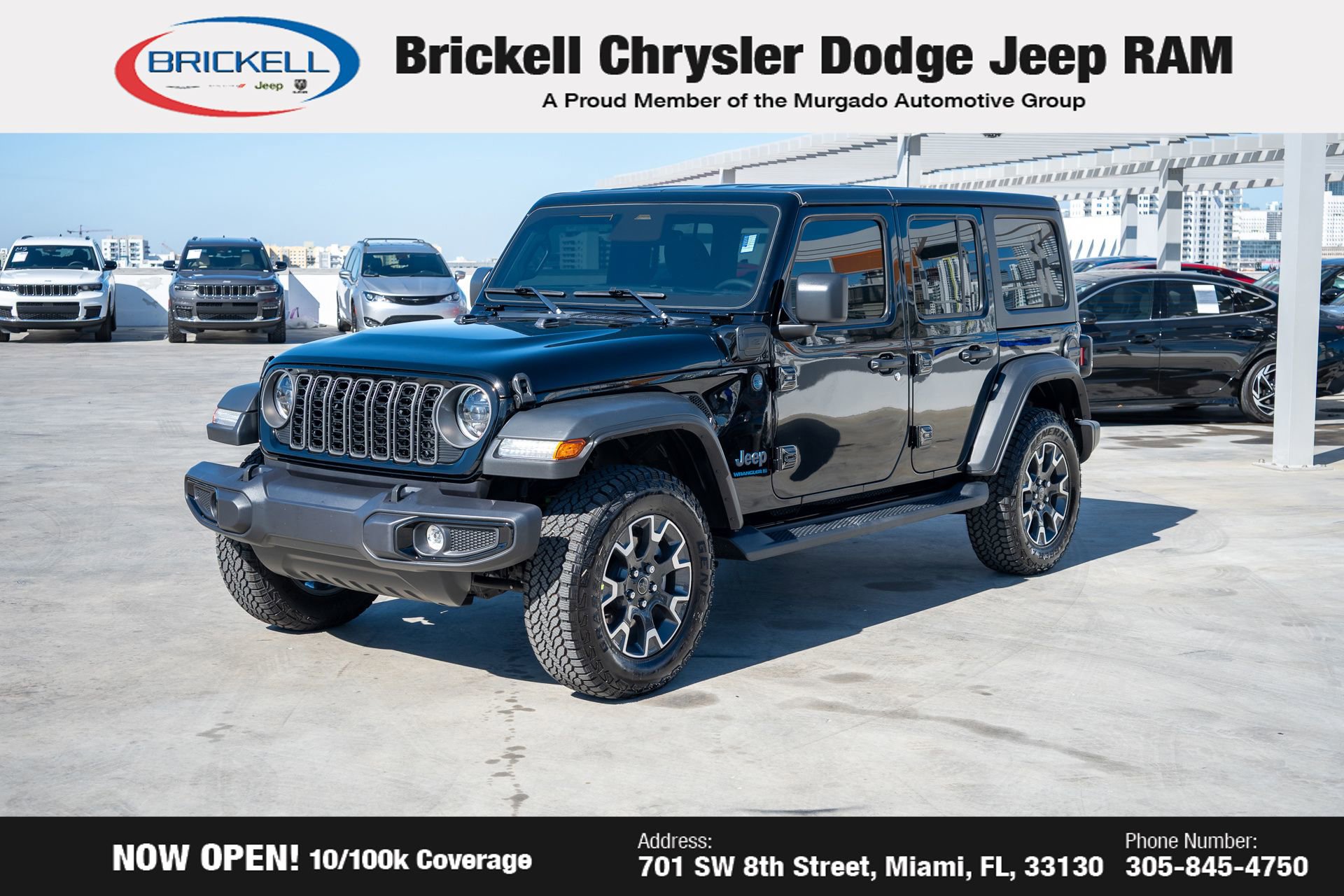 Used 2025 Jeep Wrangler Unlimited Sport S 4xe w/ LED Headlamp & Fog Lamp Group image 1