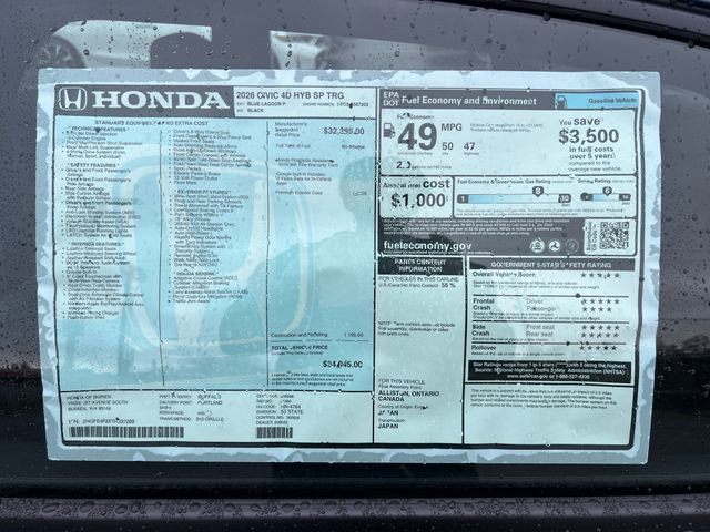New 2026 Honda Civic Sport Touring image 30