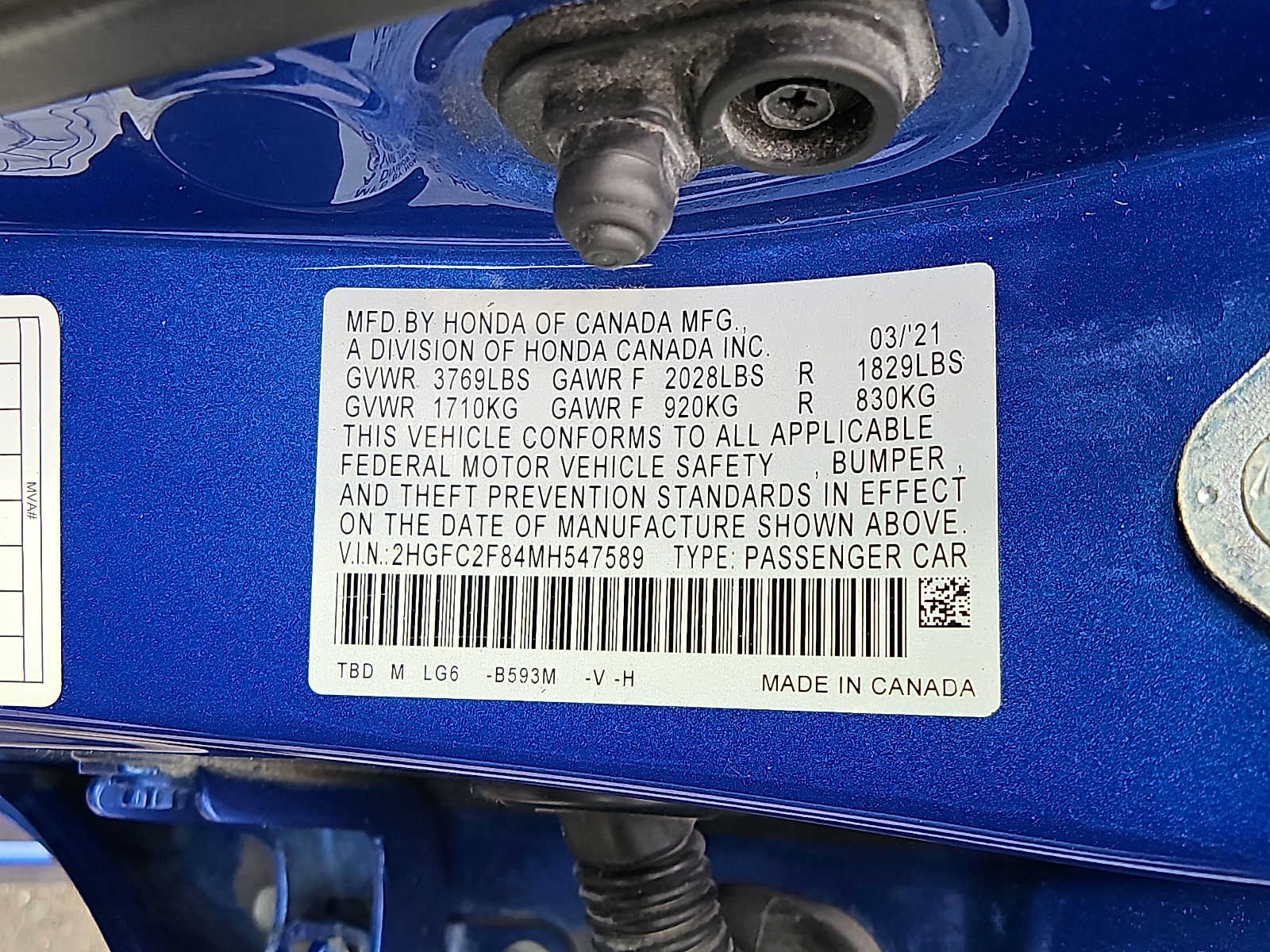 Used 2021 Honda Civic Sport image 25