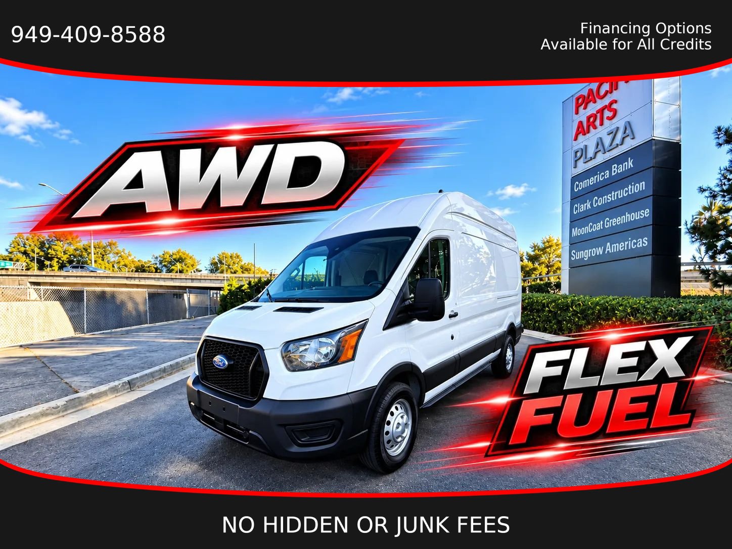 Used 2024 Ford Transit 250 148 High Roof AWD image 1