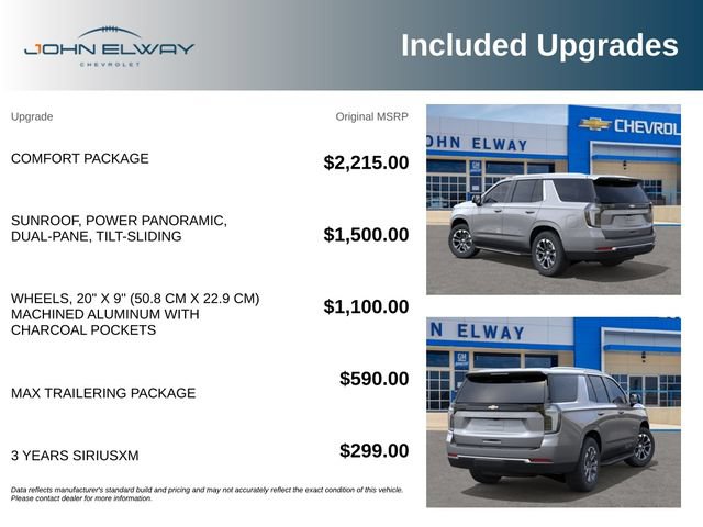 New 2026 Chevrolet Tahoe LT w/ Comfort Package AWD/4WD image 2