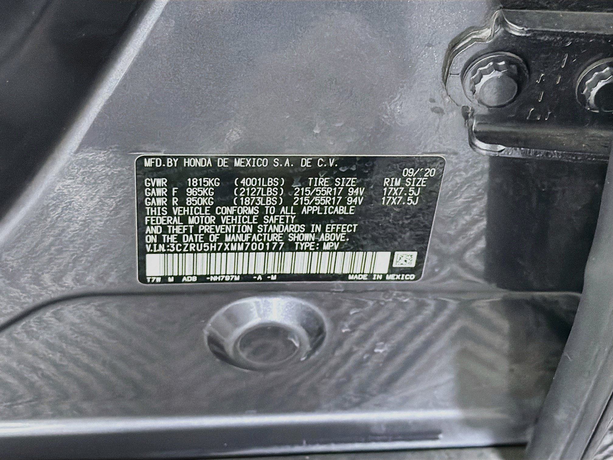 Used 2021 Honda HR-V EX-L image 12