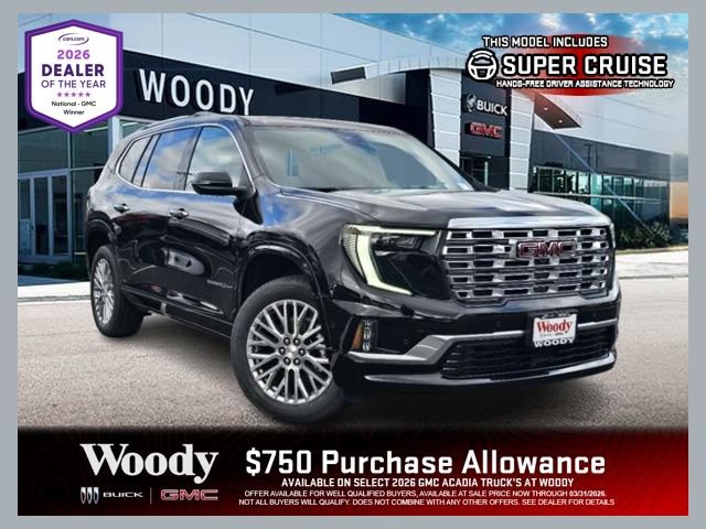 New 2026 GMC Acadia Denali w/ Super Cruise Package