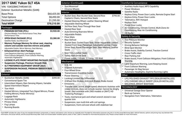 Used 2017 GMC Yukon SLT w/ Premium Edition image 35