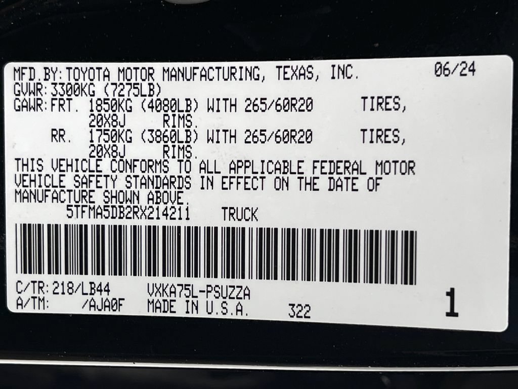 Used 2024 Toyota Tundra 1794 Edition AWD/4WD image 26