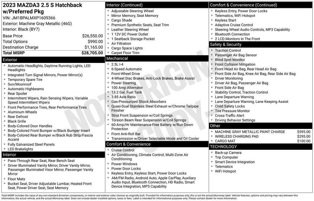 Used 2023 MAZDA MAZDA3 s image 4