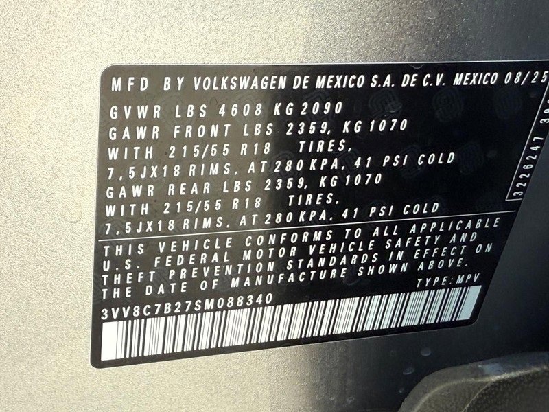 New 2025 Volkswagen Taos S image 17