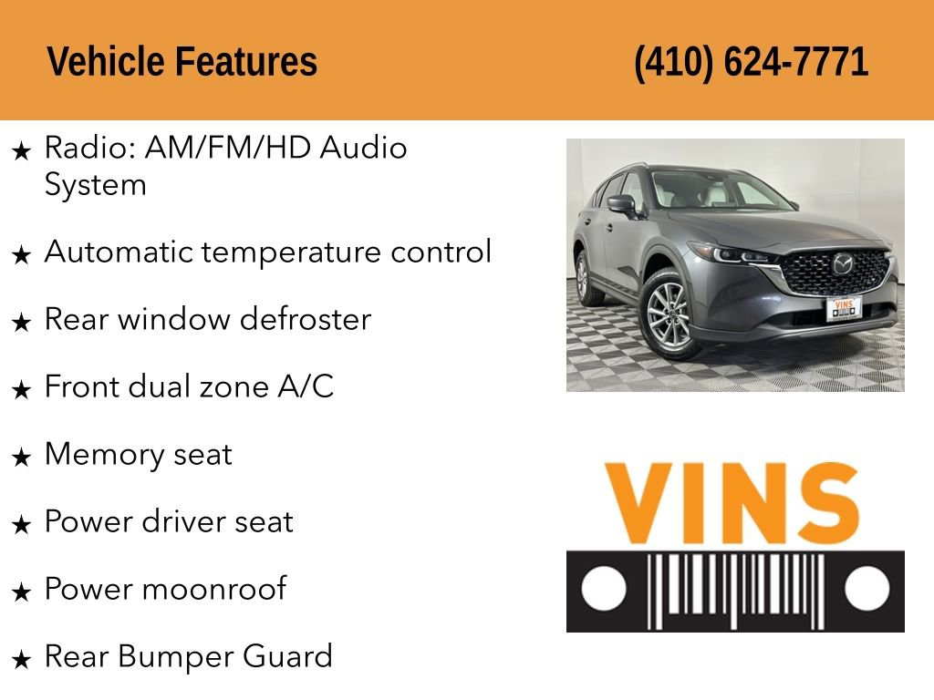 Used 2023 MAZDA CX-5 AWD 2.5 S w/ Preferred Package image 5