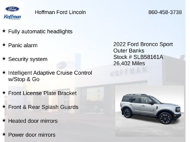 Certified 2022 Ford Bronco Sport Outer Banks AWD/4WD image 31