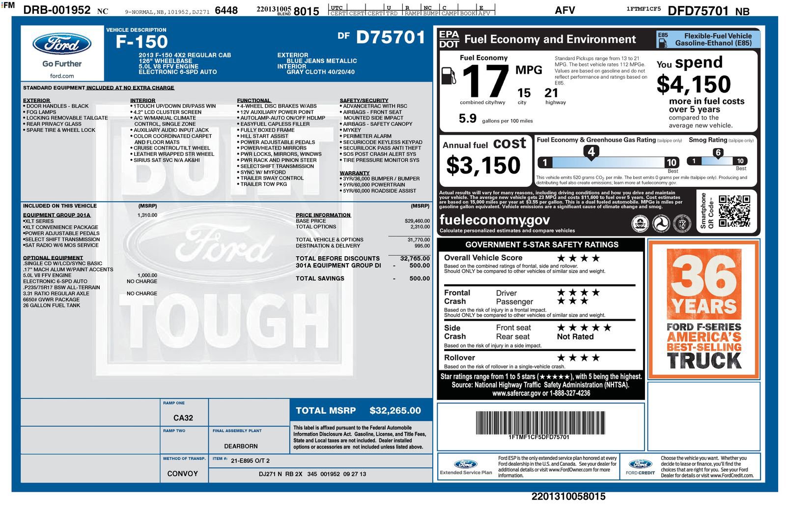 Used 2013 Ford F150 XLT w/ Mid Equipment Group