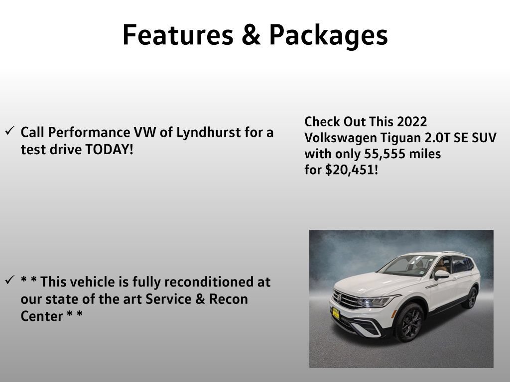 Used 2022 Volkswagen Tiguan SE AWD/4WD image 4