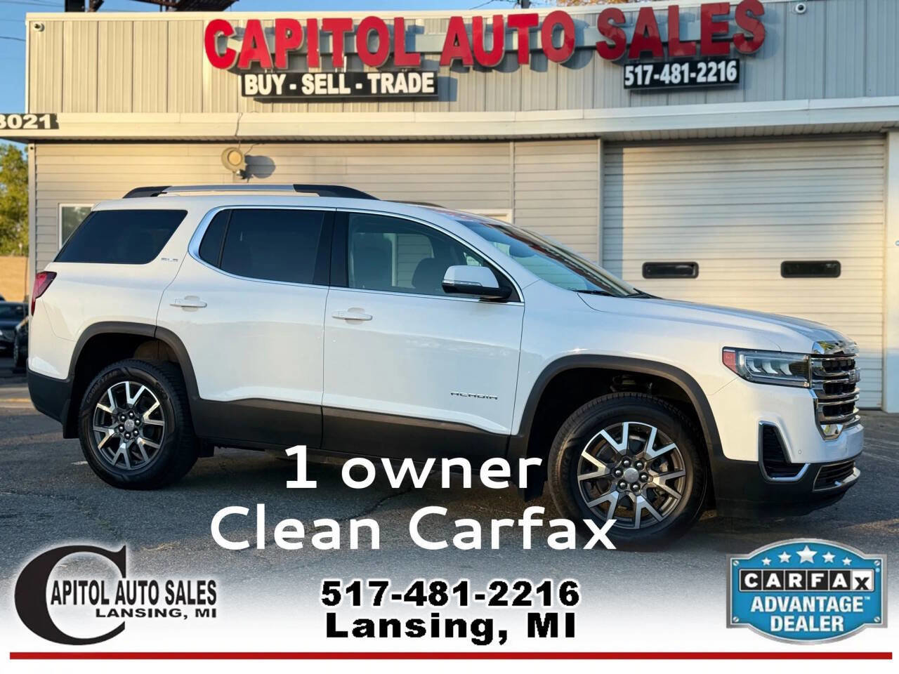 Used 2021 GMC Acadia SLE w/ Driver Convenience Package image 1