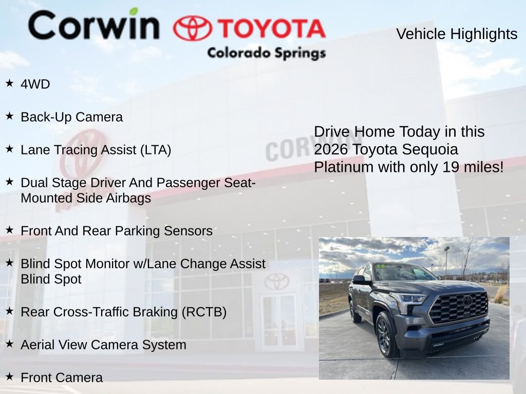 Used 2026 Toyota Sequoia Platinum AWD/4WD image 7