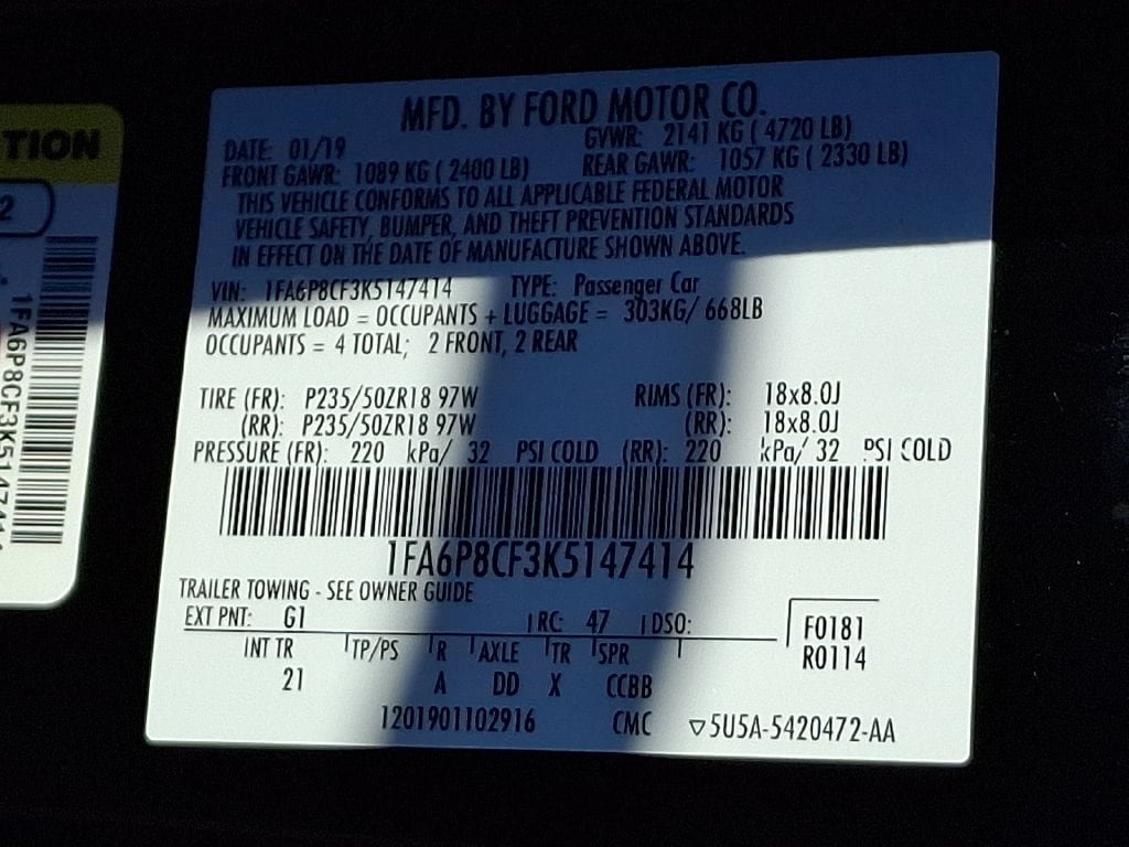 Certified 2019 Ford Mustang GT RWD image 27