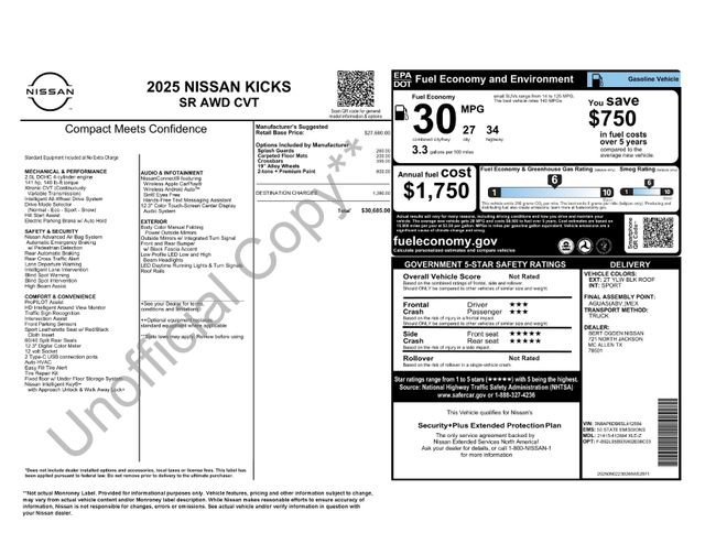 Certified 2025 Nissan Kicks SR AWD/4WD image 17