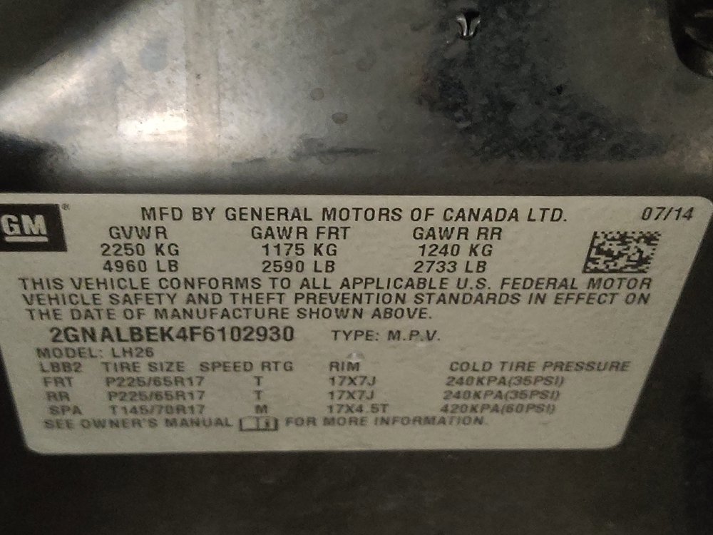 Used 2015 Chevrolet Equinox LT w/ Driver Convenience Package FWD image 33