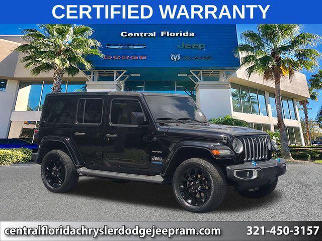 Certified 2022 Jeep Wrangler Unlimited Sahara w/ Cold Weather Group AWD/4WD image 1