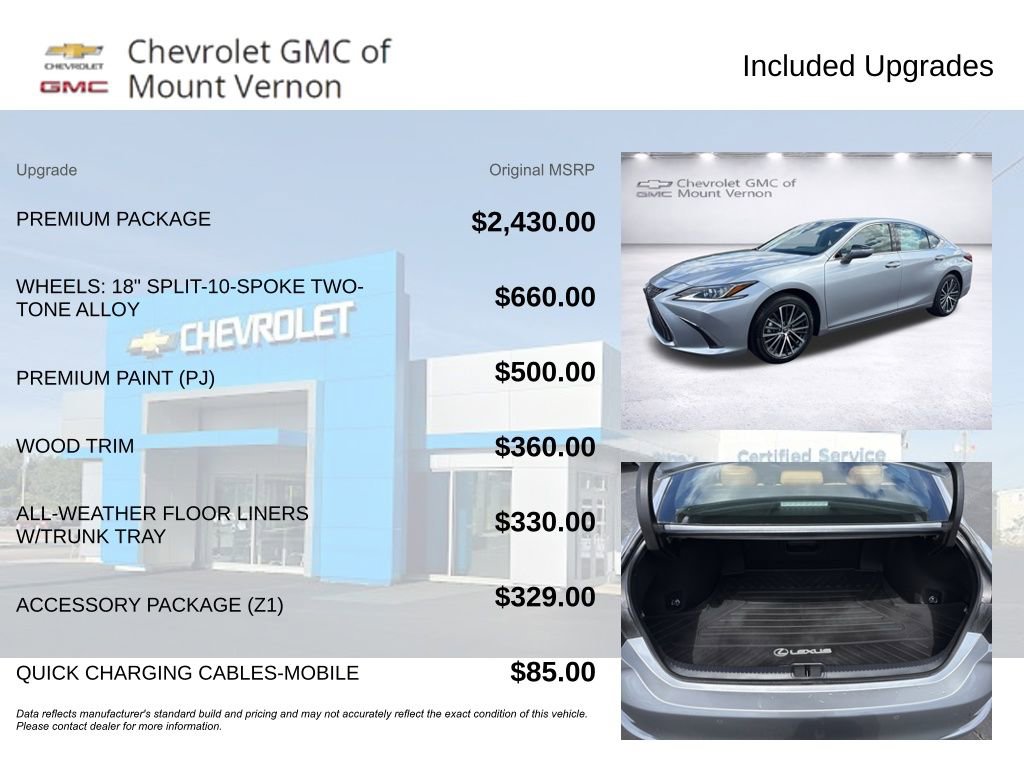 Used 2025 Lexus ES 350 w/ Premium Package image 6