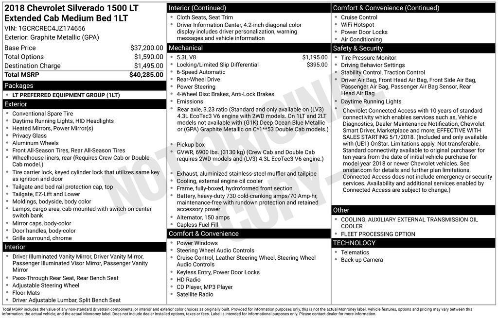 Used 2018 Chevrolet Silverado 1500 LT image 46