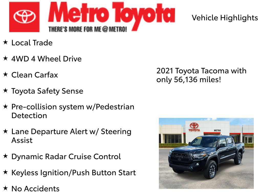 Certified 2021 Toyota Tacoma TRD Off-Road AWD/4WD image 7