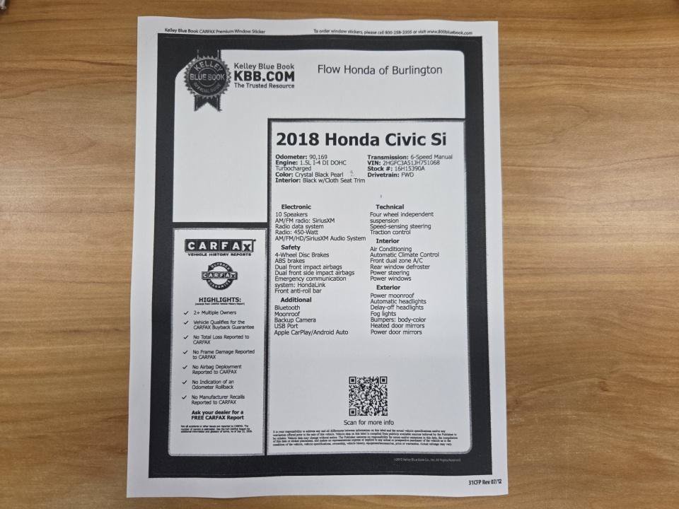 Used 2018 Honda Civic Si image 37