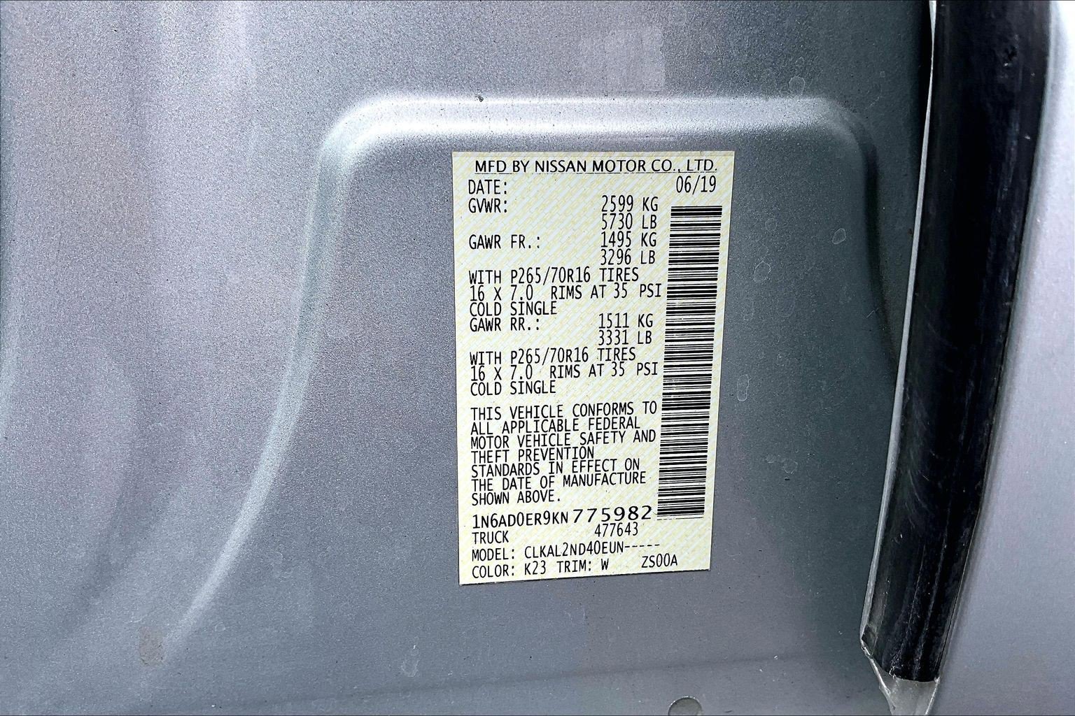 Used 2019 Nissan Frontier SV RWD image 32
