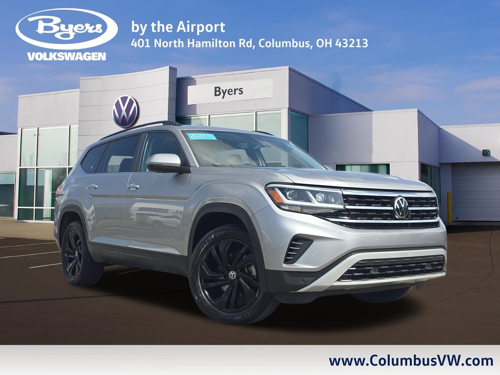 Certified 2023 Volkswagen Atlas SE w/ Black Wheel Package AWD/4WD image 1