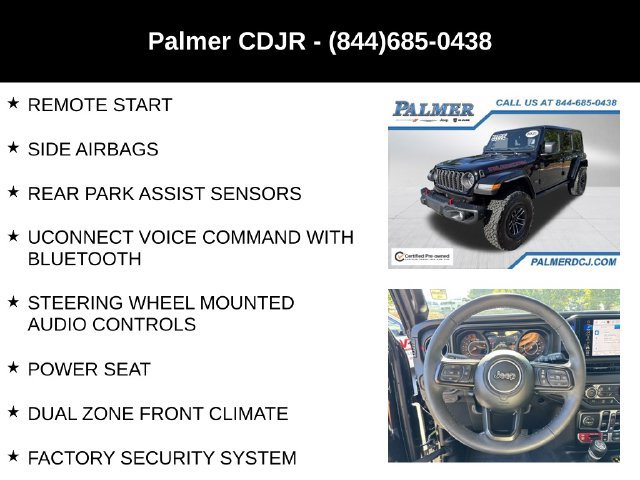 Certified 2025 Jeep Wrangler Unlimited Rubicon AWD/4WD image 18