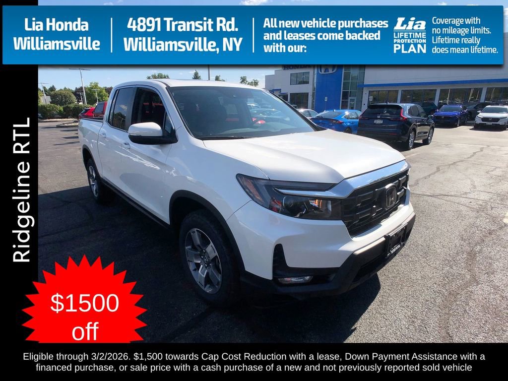 New 2026 Honda Ridgeline RTL