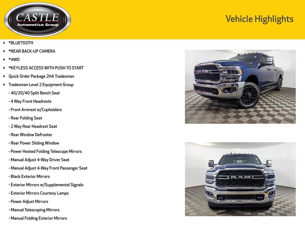 Used 2024 RAM 2500 Tradesman w/ Chrome Appearance Group AWD/4WD image 3
