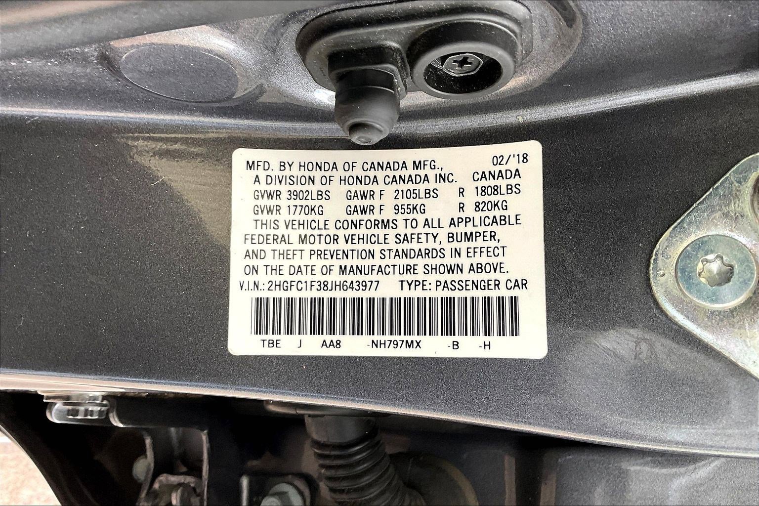 Used 2018 Honda Civic EX-T image 17