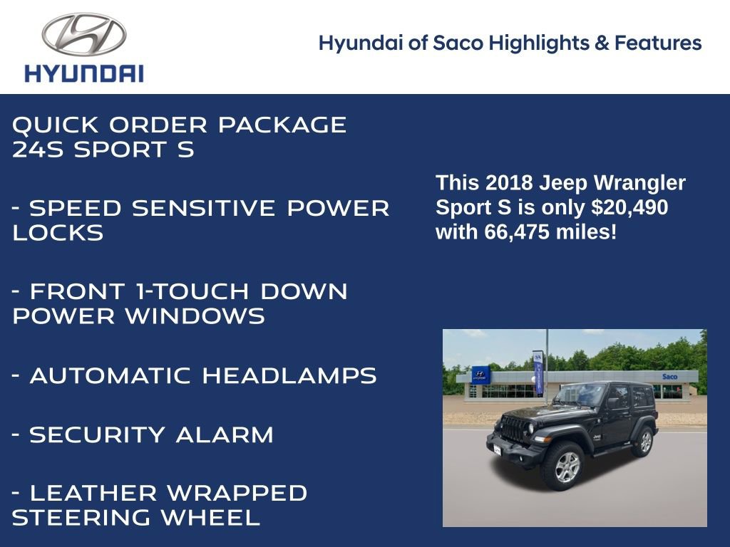Used 2018 Jeep Wrangler Sport image 8