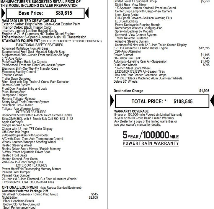 Used 2024 RAM 3500 Limited w/ Night Edition image 2