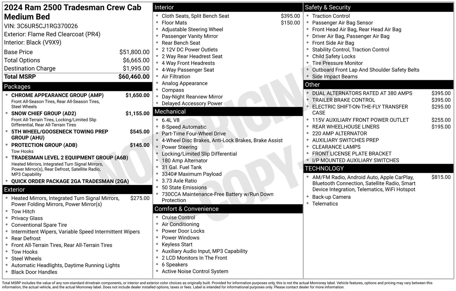 Used 2024 RAM 2500 Tradesman w/ Chrome Appearance Group image 4
