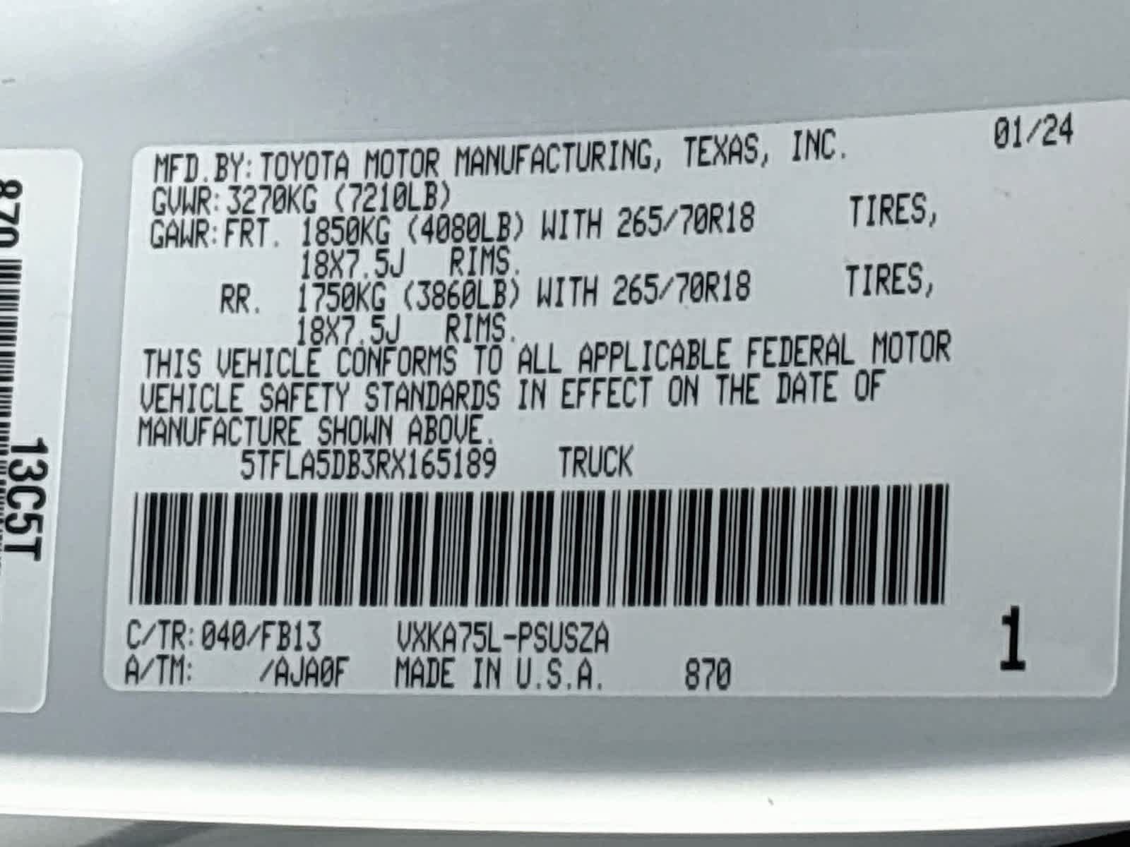 Used 2024 Toyota Tundra SR5 AWD/4WD image 31