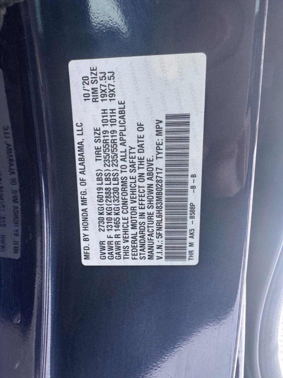 Used 2021 Honda Odyssey Touring image 42