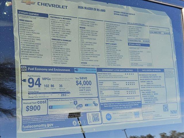 New 2026 Chevrolet Blazer EV RS image 18
