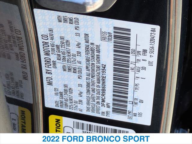 Used 2022 Ford Bronco Sport Big Bend image 26