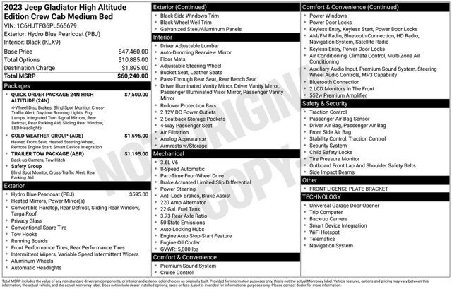 Used 2023 Jeep Gladiator Overland AWD/4WD image 2